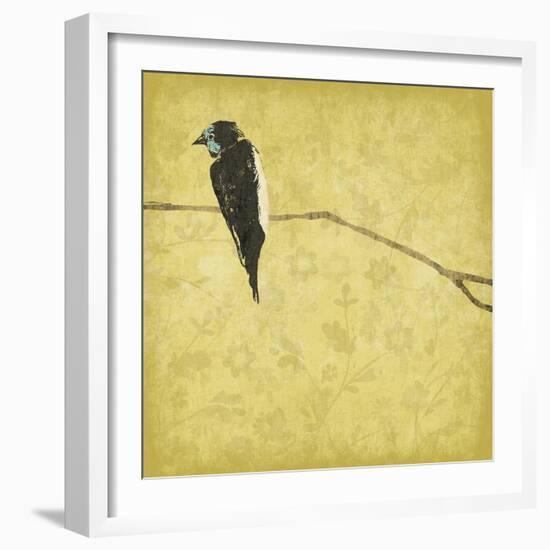 Birds On Branch-Jace Grey-Framed Art Print