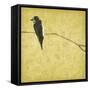 Birds On Branch-Jace Grey-Framed Stretched Canvas