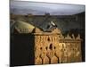 Birds on Structure, Morocco-Michael Brown-Mounted Photographic Print