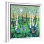 Birds on the Common, 2021 (acrylics on canvas)-Lisa Graa Jensen-Framed Giclee Print