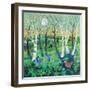 Birds on the Common, 2021 (acrylics on canvas)-Lisa Graa Jensen-Framed Giclee Print