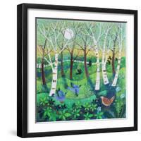 Birds on the Common, 2021 (acrylics on canvas)-Lisa Graa Jensen-Framed Giclee Print