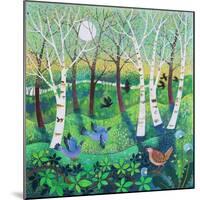 Birds on the Common, 2021 (acrylics on canvas)-Lisa Graa Jensen-Mounted Giclee Print