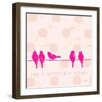 Birds on Wire-Lola Bryant-Framed Art Print