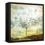 Birds on Wires V-Thomas Brown-Framed Stretched Canvas