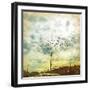 Birds on Wires V-Thomas Brown-Framed Photographic Print
