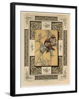 Birds, Plate 35, Fantaisies Decoratives, Librairie de l'Art, Paris, 1887-Jules Auguste Habert-dys-Framed Giclee Print