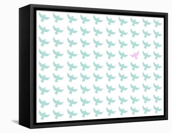 Birds Seamless Pattern-Sira Anamwong-Framed Stretched Canvas