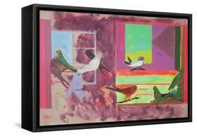 Birds Together, 1971-David Alan Redpath Michie-Framed Stretched Canvas