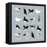 Birds-Hanna Melin-Framed Stretched Canvas