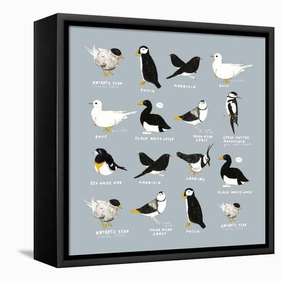 Birds-Hanna Melin-Framed Stretched Canvas