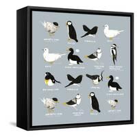 Birds-Hanna Melin-Framed Stretched Canvas