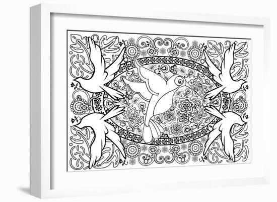 Birds-Art House Design-Framed Giclee Print