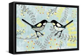 Birds-Erin Clark-Framed Stretched Canvas