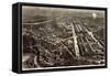 Birdseye Map Of The Centennial Exhibition At Philadelphia In 1876-Vintage Lavoie-Framed Stretched Canvas