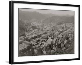 Birdseye View Deadwood, South Dakota, In The Black Hills-null-Framed Art Print