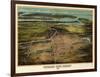 Birdseye View Of Newark, New Jersey 1916-Vintage Lavoie-Framed Giclee Print