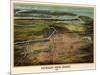 Birdseye View Of Newark, New Jersey 1916-Vintage Lavoie-Mounted Giclee Print