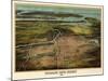 Birdseye View Of Newark, New Jersey 1916-Vintage Lavoie-Mounted Premium Giclee Print