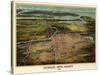 Birdseye View Of Newark, New Jersey 1916-Vintage Lavoie-Stretched Canvas
