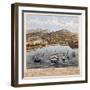 Birdseye View Of San Francisco 1847-Vintage Lavoie-Framed Giclee Print
