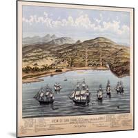 Birdseye View Of San Francisco 1847-Vintage Lavoie-Mounted Giclee Print