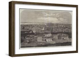 Birdseye View of the City of Washington, with the Capitol in the Foreground-George Henry Andrews-Framed Giclee Print