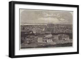 Birdseye View of the City of Washington, with the Capitol in the Foreground-George Henry Andrews-Framed Giclee Print