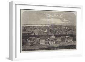 Birdseye View of the City of Washington, with the Capitol in the Foreground-George Henry Andrews-Framed Giclee Print