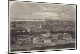 Birdseye View of the City of Washington, with the Capitol in the Foreground-George Henry Andrews-Mounted Giclee Print