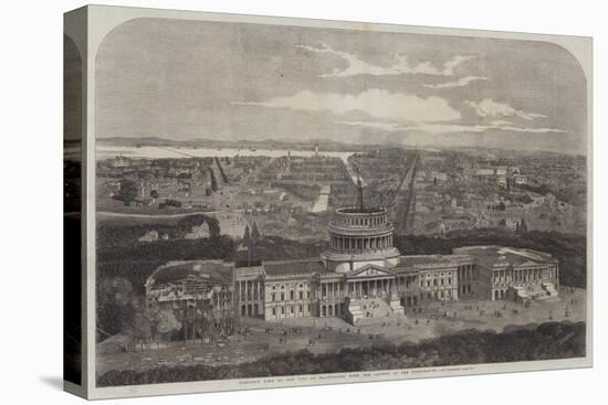 Birdseye View of the City of Washington, with the Capitol in the Foreground-George Henry Andrews-Stretched Canvas