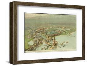 Birdseye View. World's Columbian Exposition, Chicago, 1893-null-Framed Photo