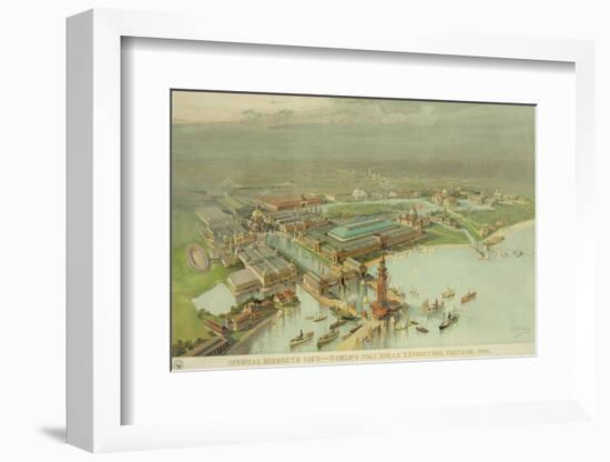 Birdseye View. World's Columbian Exposition, Chicago, 1893-null-Framed Photo