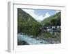 Birethanti Village, and Modi River Valley, Annapurna Sanctuary Region, Himalayas, Nepal, Asia-Peter Barritt-Framed Photographic Print