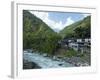 Birethanti Village, and Modi River Valley, Annapurna Sanctuary Region, Himalayas, Nepal, Asia-Peter Barritt-Framed Photographic Print