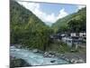 Birethanti Village, and Modi River Valley, Annapurna Sanctuary Region, Himalayas, Nepal, Asia-Peter Barritt-Mounted Photographic Print