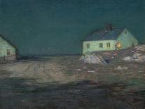 Evening on the Seine, C.1888 (Pastel on Prepared Canvas)-Birge Harrison-Stretched Canvas