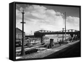 Birkenhead Cattle Bridge-null-Framed Stretched Canvas