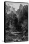 Birker Force, Lake District-Thomas Allom-Framed Stretched Canvas