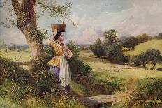 'The Milkmaid', 1860, (c1915)-Birket Foster-Giclee Print