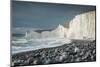 Birling Gap and the Seven Sisters chalk cliffs, East Sussex, South Downs National Park, England-Ben Pipe-Mounted Photographic Print