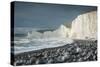 Birling Gap and the Seven Sisters chalk cliffs, East Sussex, South Downs National Park, England-Ben Pipe-Stretched Canvas