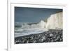 Birling Gap and the Seven Sisters chalk cliffs, East Sussex, South Downs National Park, England-Ben Pipe-Framed Photographic Print