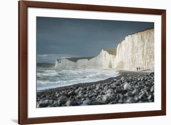 Birling Gap and the Seven Sisters chalk cliffs, East Sussex, South Downs National Park, England-Ben Pipe-Framed Photographic Print