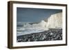 Birling Gap and the Seven Sisters chalk cliffs, East Sussex, South Downs National Park, England-Ben Pipe-Framed Photographic Print