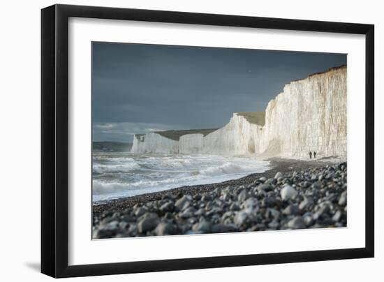 Birling Gap and the Seven Sisters chalk cliffs, East Sussex, South Downs National Park, England-Ben Pipe-Framed Photographic Print