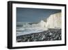 Birling Gap and the Seven Sisters chalk cliffs, East Sussex, South Downs National Park, England-Ben Pipe-Framed Photographic Print