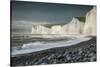 Birling Gap and the Seven Sisters chalk cliffs, East Sussex, South Downs National Park, England-Ben Pipe-Stretched Canvas