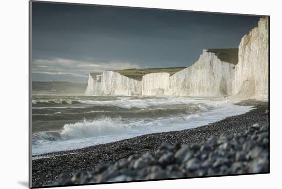 Birling Gap and the Seven Sisters chalk cliffs, East Sussex, South Downs National Park, England-Ben Pipe-Mounted Photographic Print