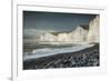 Birling Gap and the Seven Sisters chalk cliffs, East Sussex, South Downs National Park, England-Ben Pipe-Framed Photographic Print